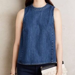‼️FINAL DAY‼️ Anthropologie Denim Swing Tank